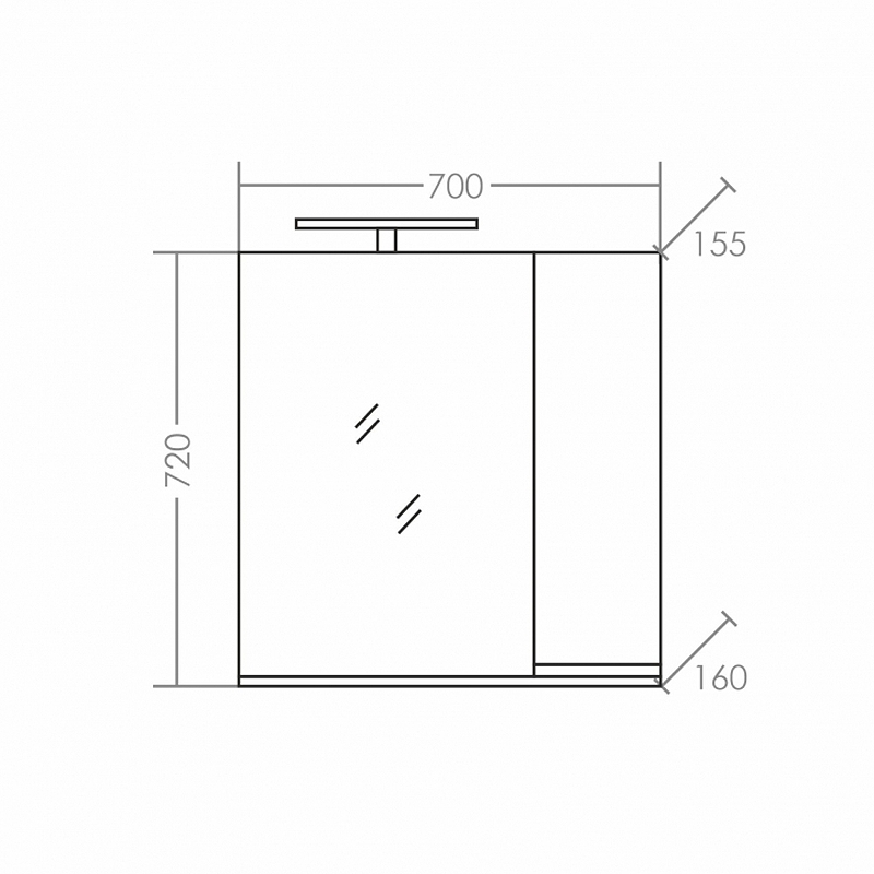 Комплект мебели Санта Марс 70 белый - 8