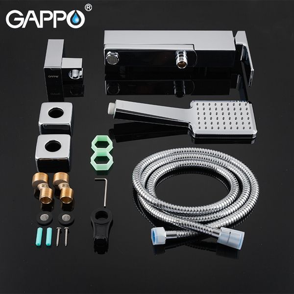 Смеситель для ванны с изливом служит переключателем на лейку хром G3218 - 4