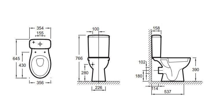 Бачок для унитаза Jacob Delafon Patio ETB212-00 - 1