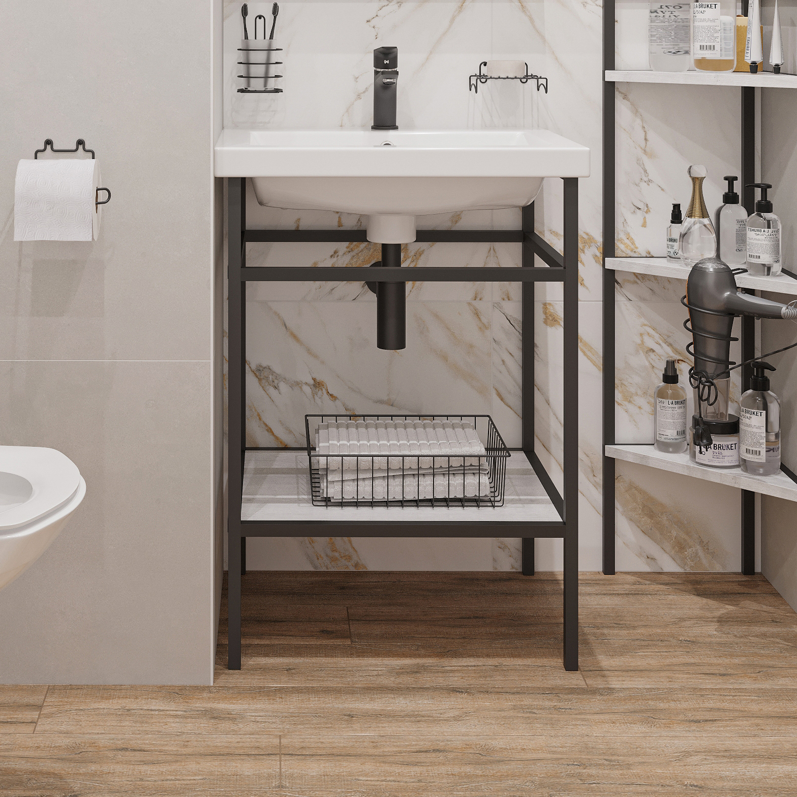 Консоль DIWO Смоленск 60 с раковиной Como 60 483890 - 0