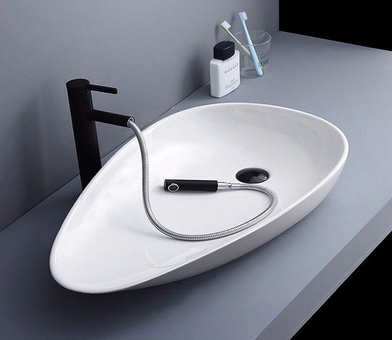 Раковина накладная Ceramalux N 76 белый  7862 - 2