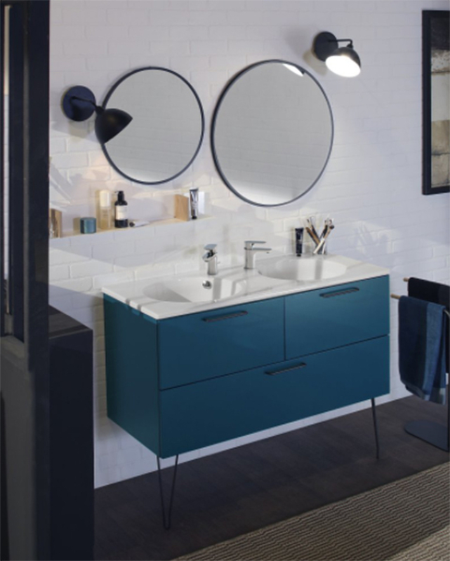 Зеркало Jacob Delafon Odeon Rive Gauche 50 черный матовый EB1176-BLV - 1