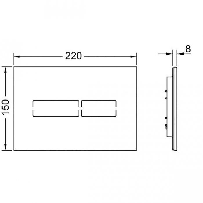 Кнопка смыва Tece   9820369 - 2