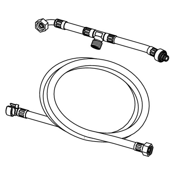 Комплект для подключения сидений для унитазов с функцией биде для модулей высотой 1120 мм. 9880052 - 1