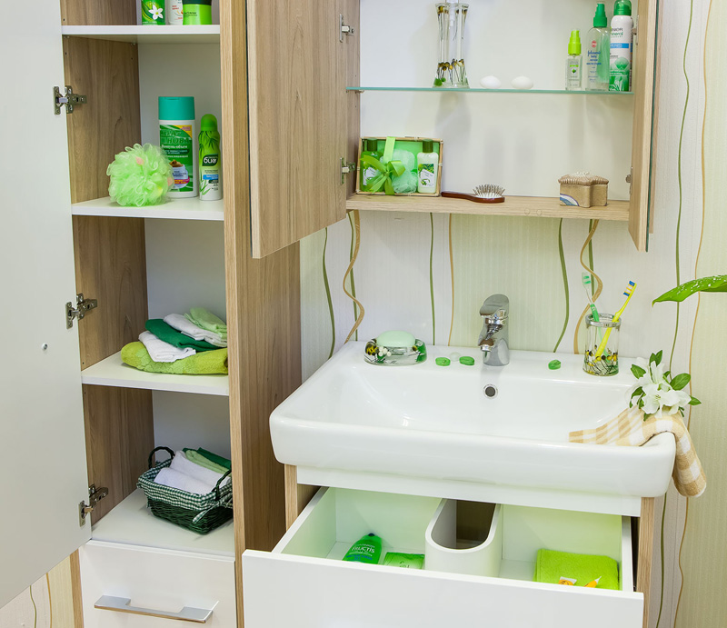 Шкаф-пенал Sanflor Ларго вяз швейцарский, белый L Н0000000028 - 4