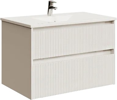 Тумба под раковину Sanvit Рольф-2 75 белый глянец krolf2075 - 0