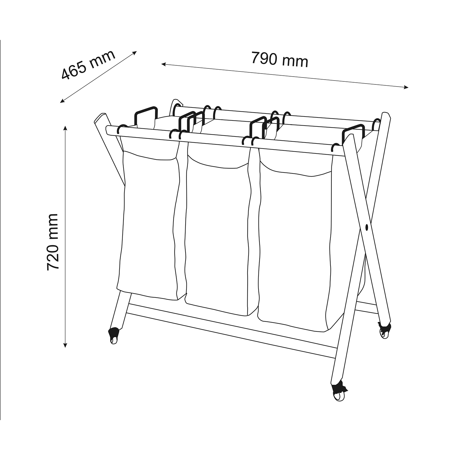 Naab WB-860-L Корзина на ножках - 2