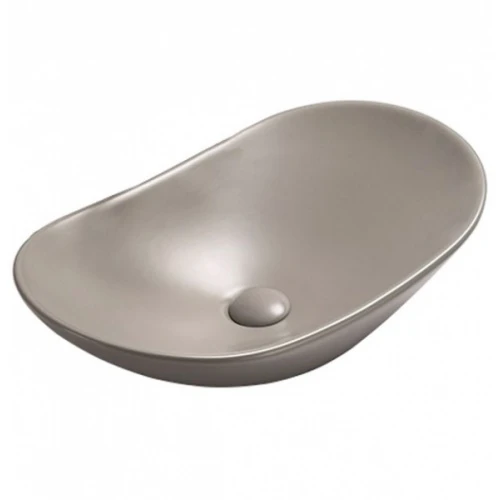 Раковина накладная CeramaLux NC 61.5 см светло-серый матовый  7811AMH-5 - 0