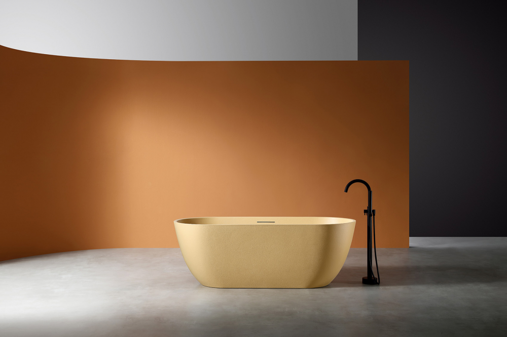 Ванна из искусственного камня Abber Frankfurt 170х75 бежевый матовый AM9941MS - 2