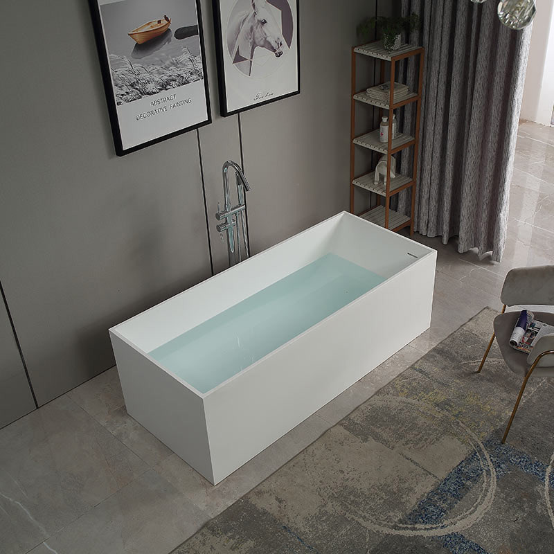 Ванна из искусственного камня ABBER Stein AS9642-1.8 белая матовая - 1