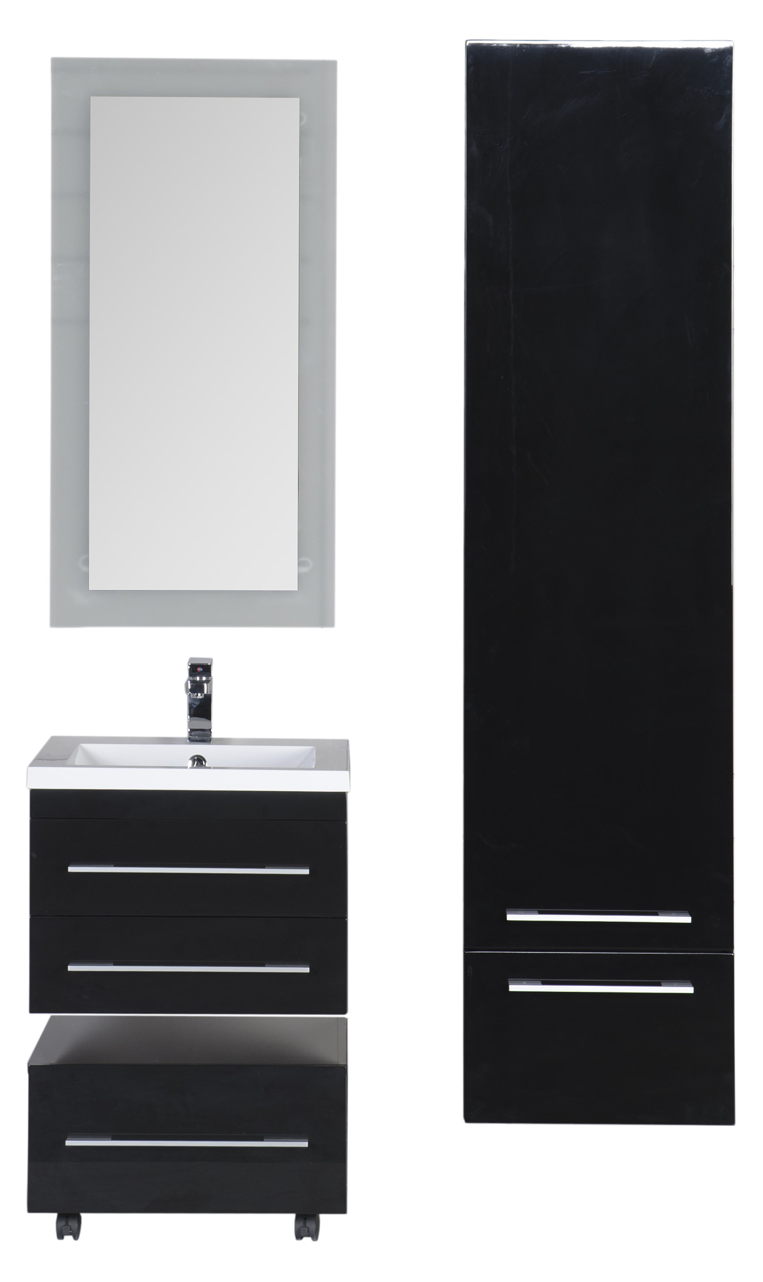 Тумба Aquanet Нота 58 подкатная, черная 00170731 - 27