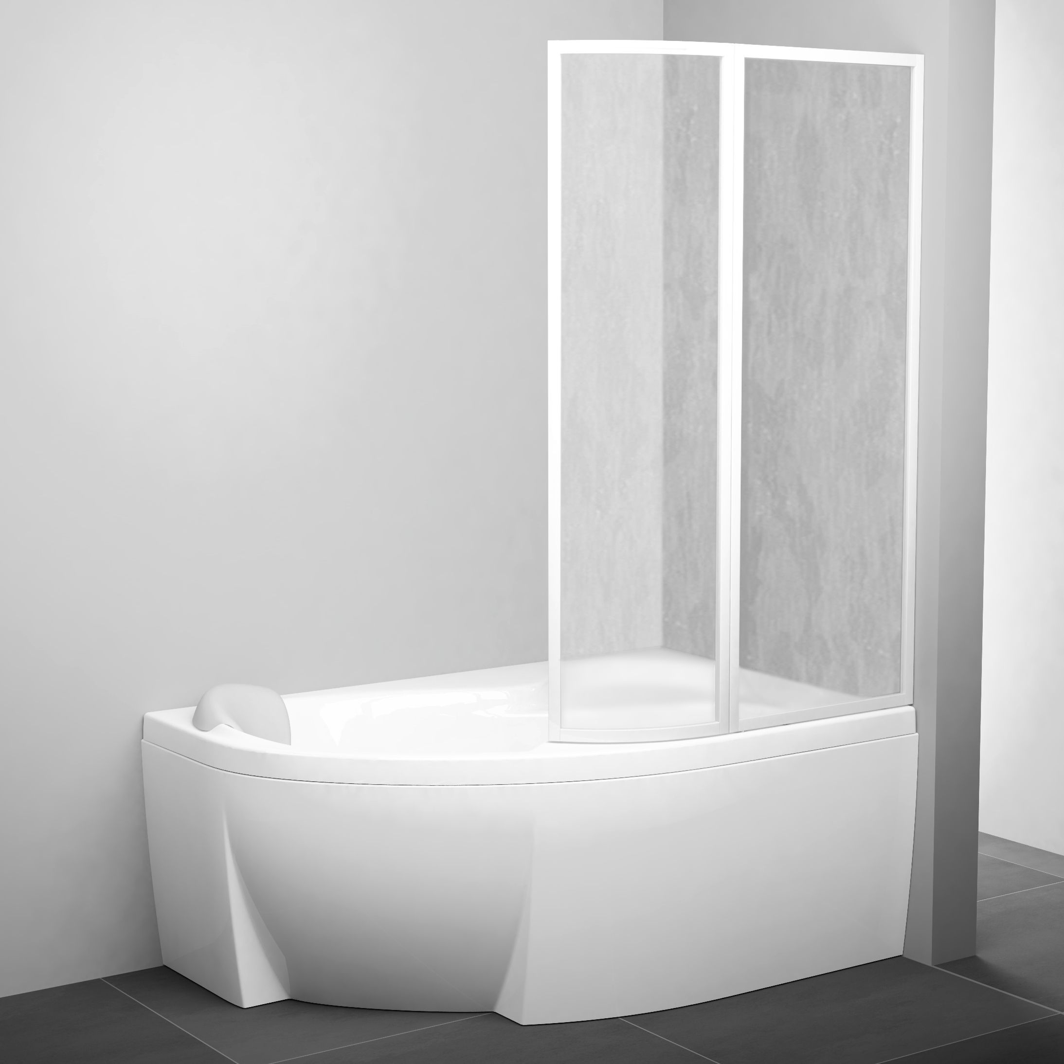 Шторка на ванну Ravak VSK2 Rosa 160 R Rain 76P9010041 - 0