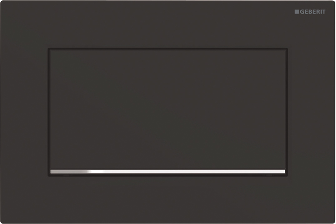 Кнопка смыва Geberit Sigma 30 115.893.14.1 черный матовый / хром глянцевый - 0