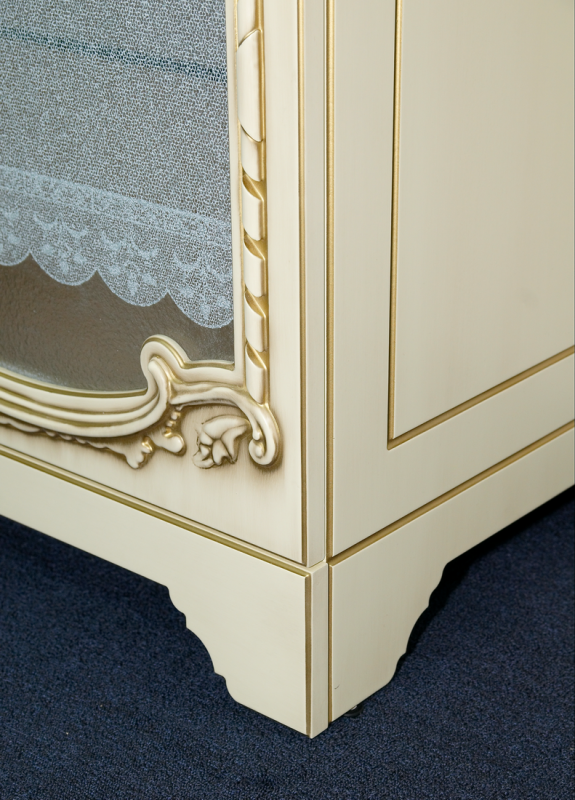 Тумба под раковину Misty Элис 80 бежевая с золотом Л-Эли01080-033Пр - 7