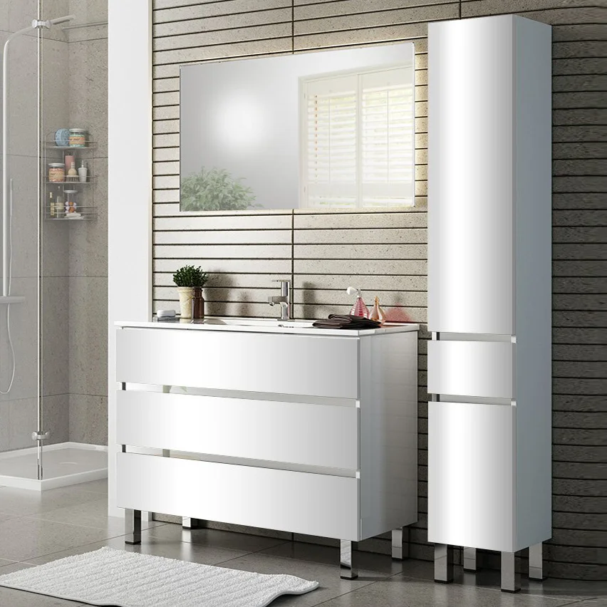 Комплект мебели Sanvit Кубэ-3 90 белый глянец - 0