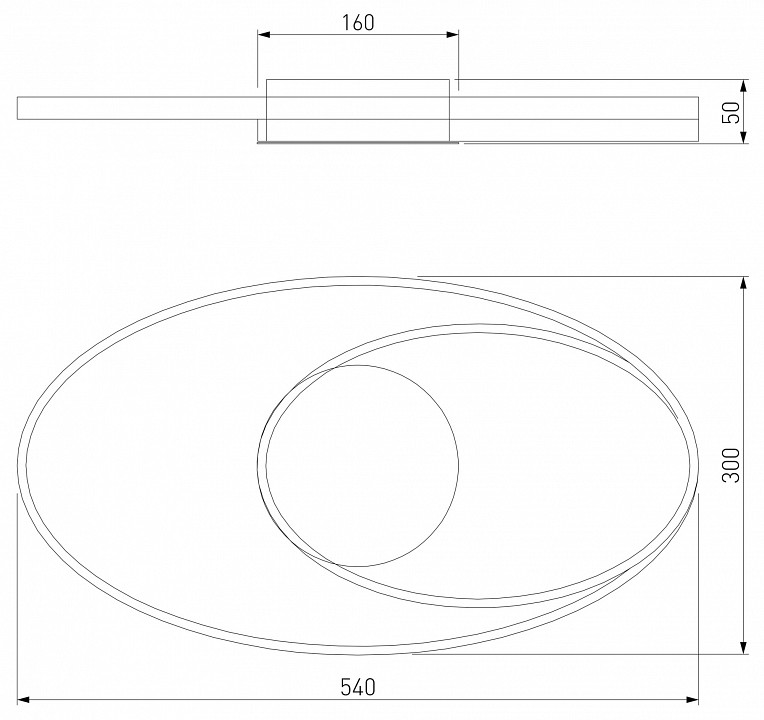 Накладной светильник Eurosvet Caroline 90250/1 белый - 1
