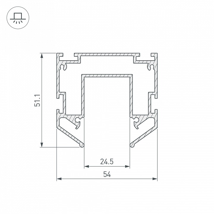 Профиль-держатель Arlight для магнитного шинопровода MAG-STRETCH-25-2000 035719 - 3