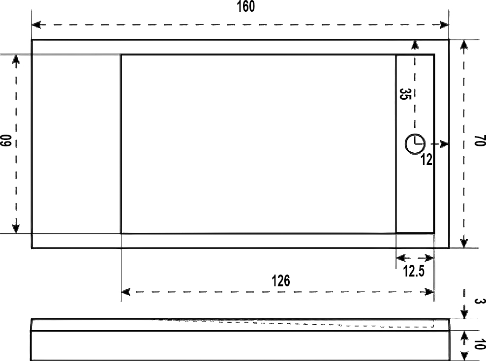 Поддон для душа Good Door Stella 160x70, с ножками и экраном ЛП00152 - 2