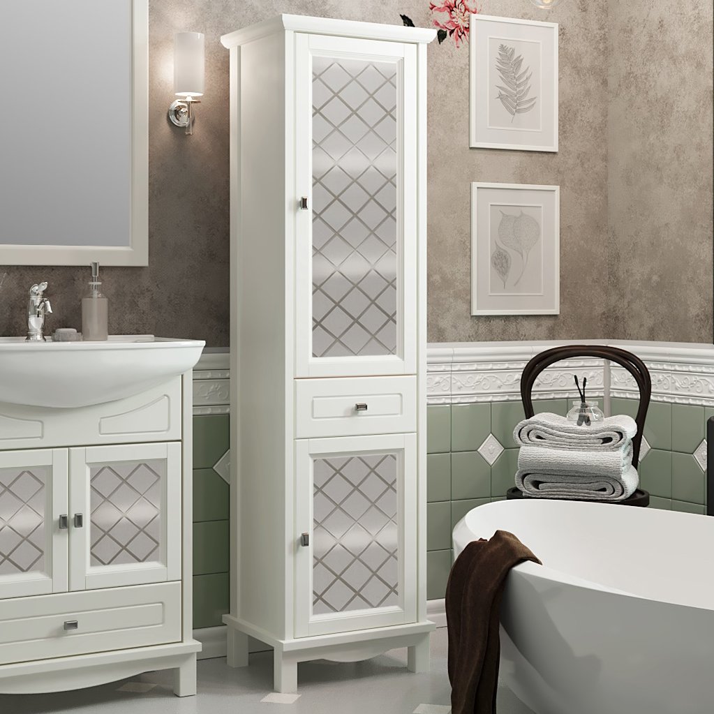 Шкаф-пенал Opadiris Омега 45 R слоновая кость 00-00001617 - 0