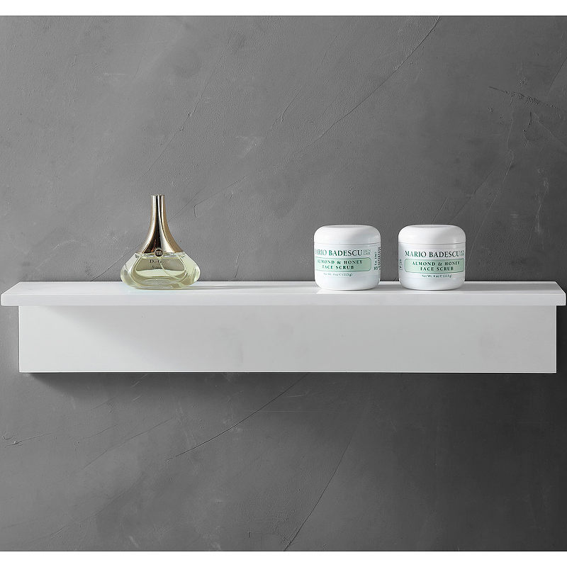 Полка для ванной комнаты Abber Stein белая матовая AS1654 - 0