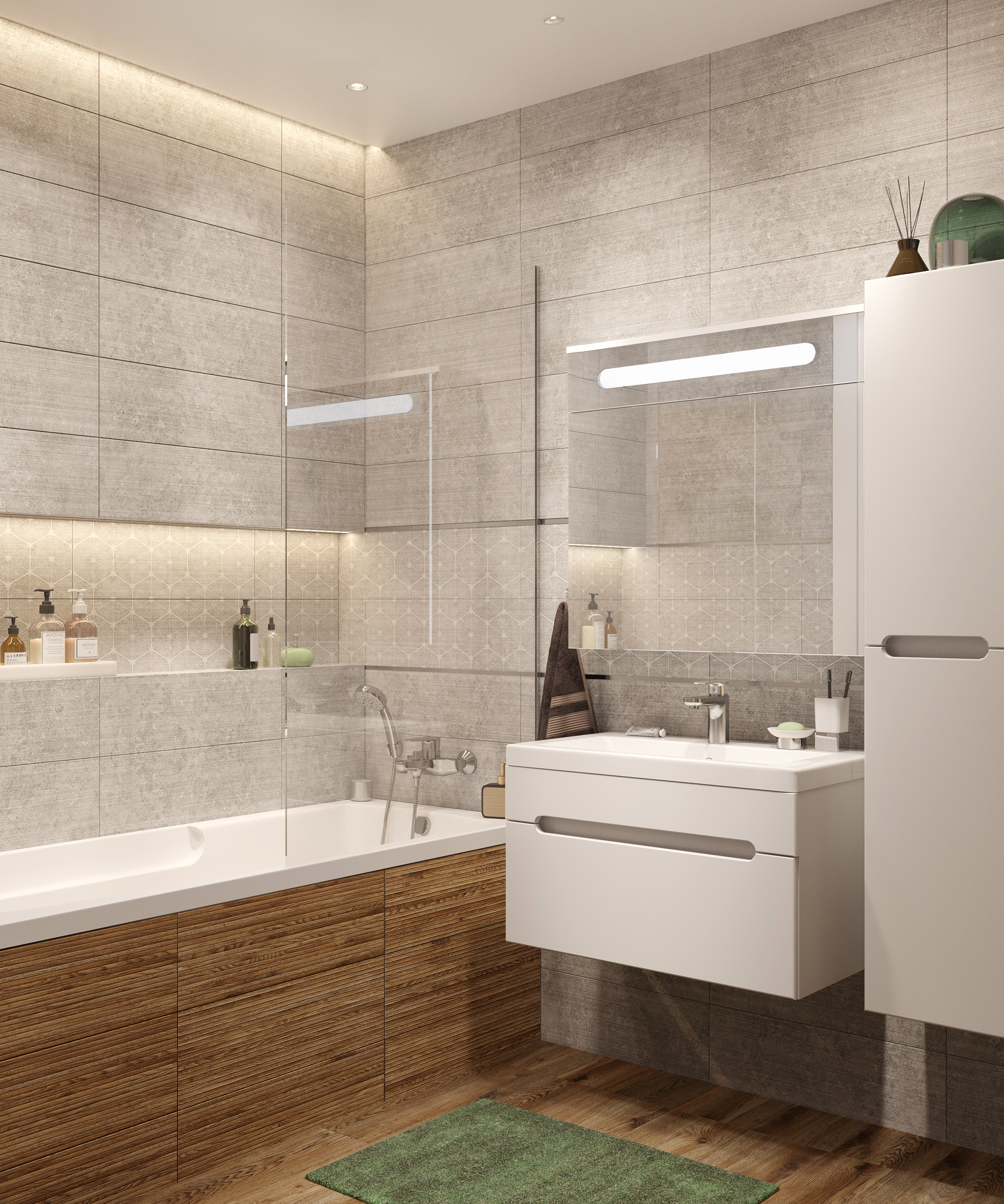 Зеркало-шкаф DIWO Коломна 80 KOL.Z.80/P/W - 2