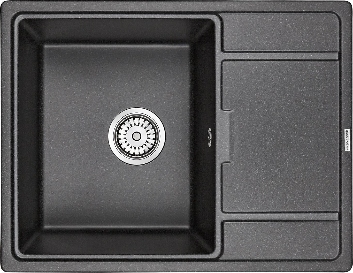 Мойка кухонная Paulmark Weimar 65 черный матовый PM216550-BL - 0