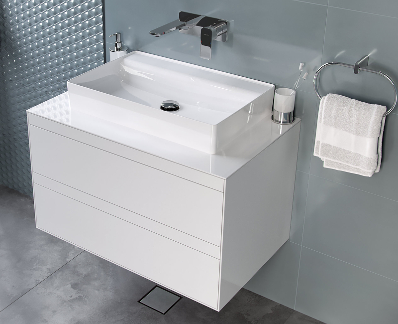 Тумба под раковину Excellent Finli 80 белая глянцевая MLEX.1102.800.WHWH - 1