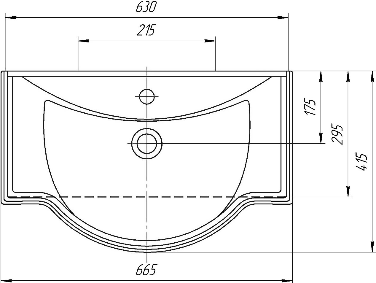Тумба с раковиной Opadiris Брунелла 65 - 7