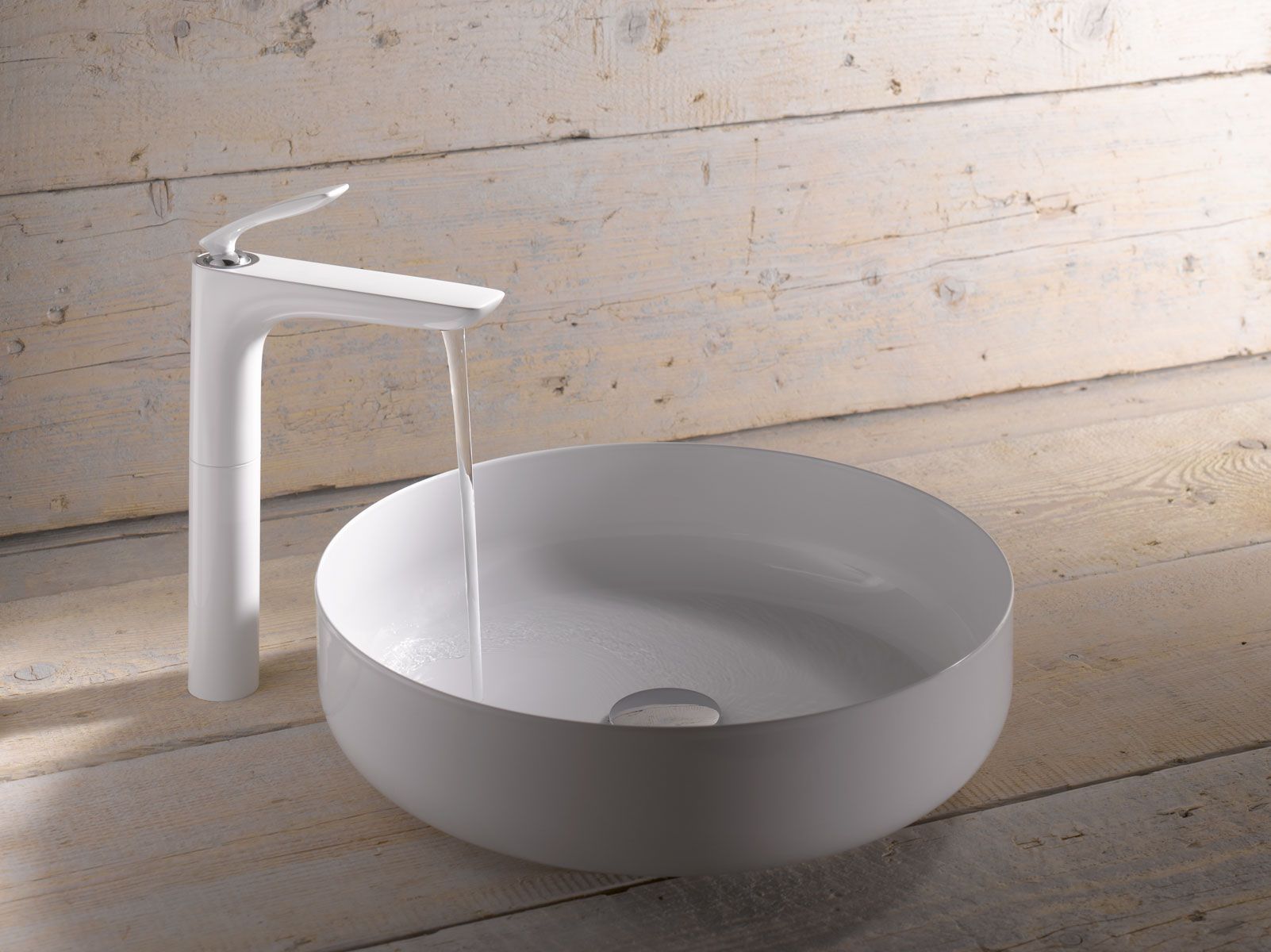 Смеситель для раковины Kludi  белый, хром  522969175 - 2