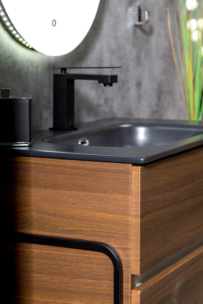 Тумба под раковину Armadi Art Vallessi 80 темное дерево 837-080-D - 3