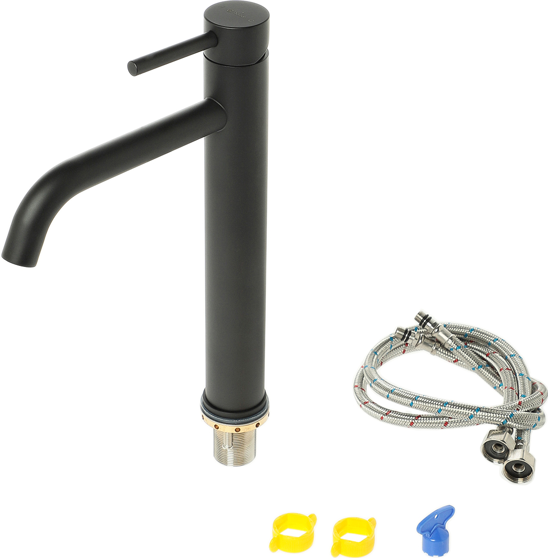 Смеситель для раковины STWORKI Ольборг OL-06SV черный - 4