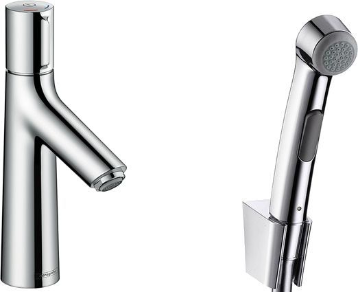 Смеситель Hansgrohe Talis Select S 72291000 для раковины с гигиеническим душем, с донным клапаном Push-Open - 0