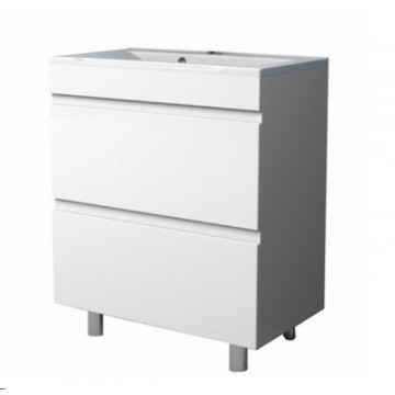 Тумба под раковину напольная Stella Polar Памелла 60 белая SP-00000751 - 0