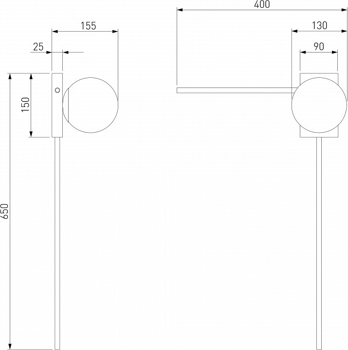 Бра Eurosvet Fredo 40034/1 латунь - 2