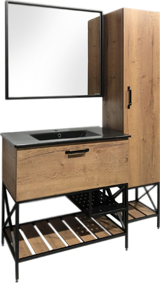 Шкаф-пенал Comforty Бредфорд 40 дуб темный 00004148004 - 3