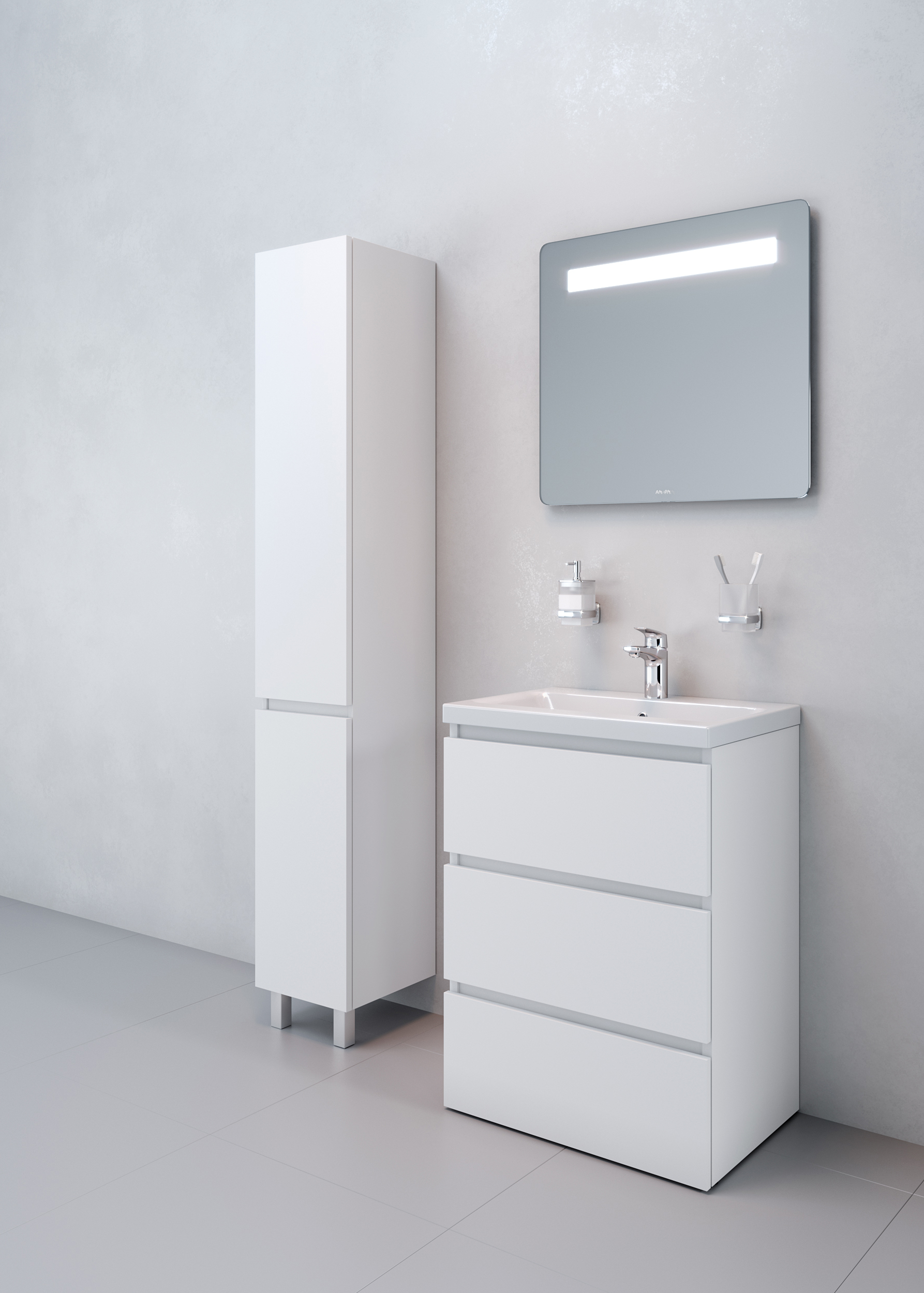 Шкаф-пенал AM.PM Gem S R M91CSR0306WG - 2