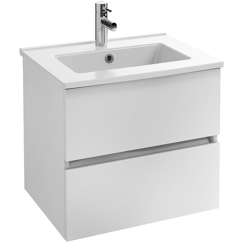 EB2381-J5 Tolbiac Тумба под раковину 60см, 2 ящика, цвет белый лак - 0