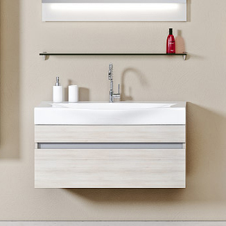 Тумба с раковиной Aqwella 5 stars Бергамо 80 акация - 1