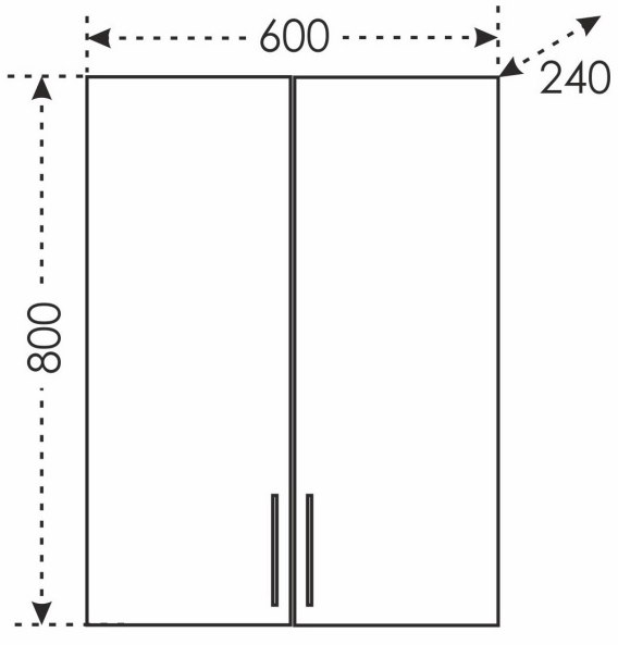 Шкаф Санта Дублин 60 белый 423001 - 3