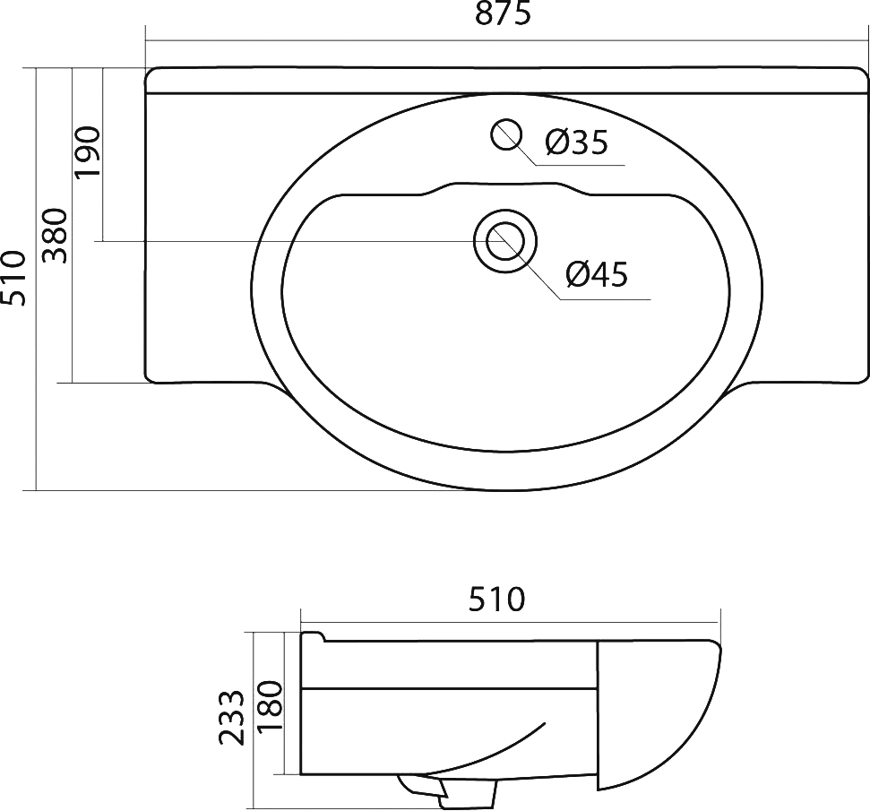 Мебельная раковина Santek Сенеж 87 1.WH11.0.265 - 4