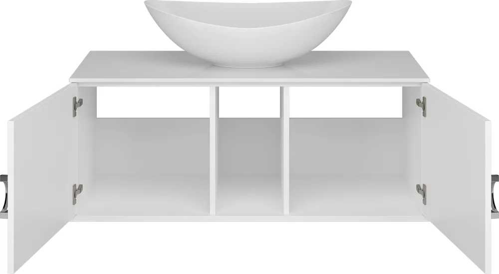 Тумба под раковину Brevita Steffany 105 белый  STEF-06105-01-01h - 3