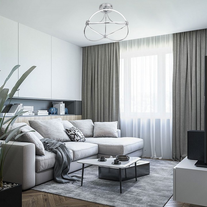 Потолочная люстра Eurosvet Petto 90246/6 хром Smart - 1