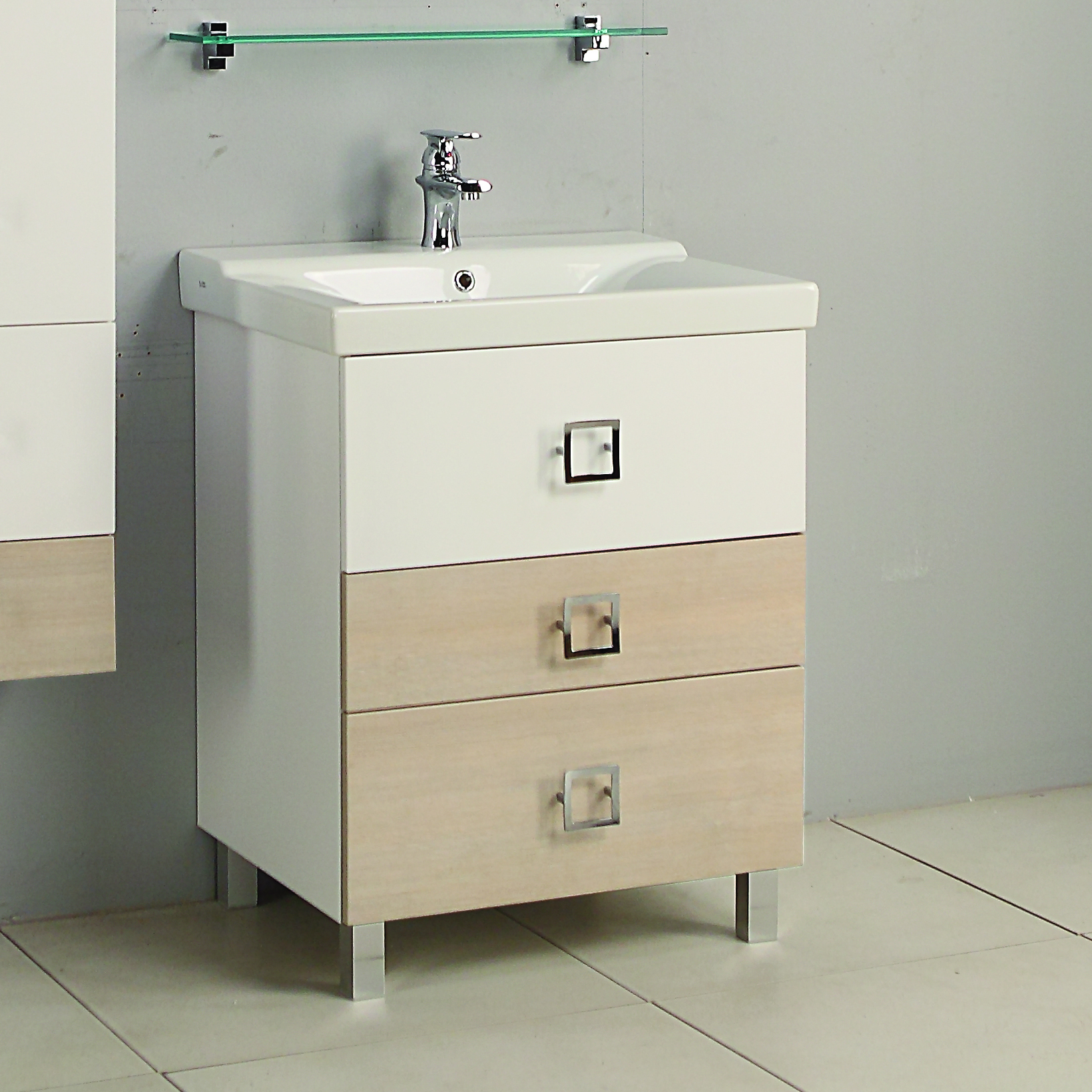 Тумба с раковиной Акватон Стамбул 65 М сосна ларедо - 0