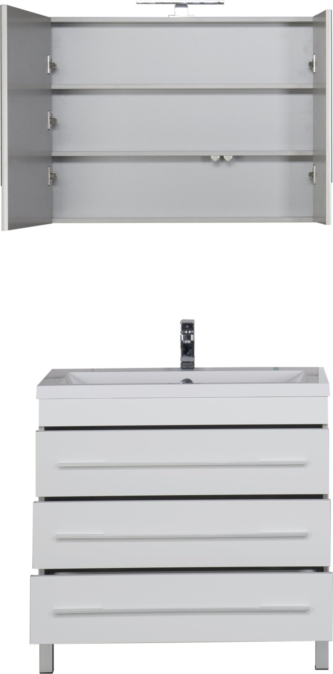 Зеркало-шкаф Aquanet Верона 90 белый 172339 - 24