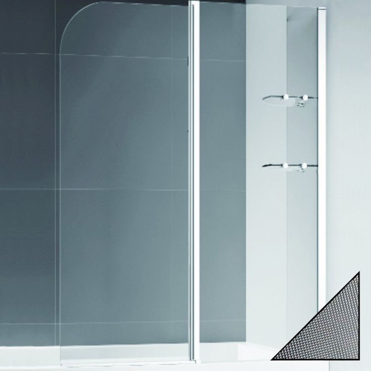 Шторка на ванну Cezares ECO-O-V-12-120/140-P-Cr-R стекло punto - 0