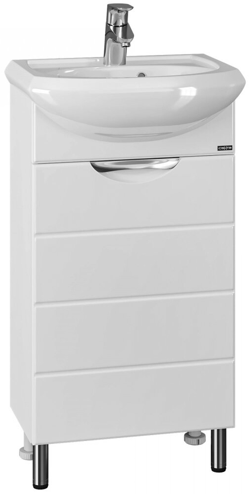 Тумба с раковиной Санта Родос 45 белый - 4