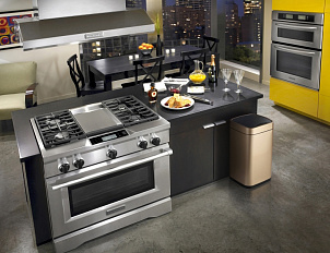 Ведро для мусора Weltwasser WW Rone CG 12L сенсорное шампань - золото  10000000879 - 2