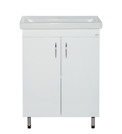 Тумба с раковиной Misty Фостер 50 белая глянцевая УТ000010037 - 0