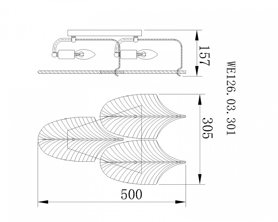 Накладной светильник Wertmark Arctioma WE126.03.301 - 1