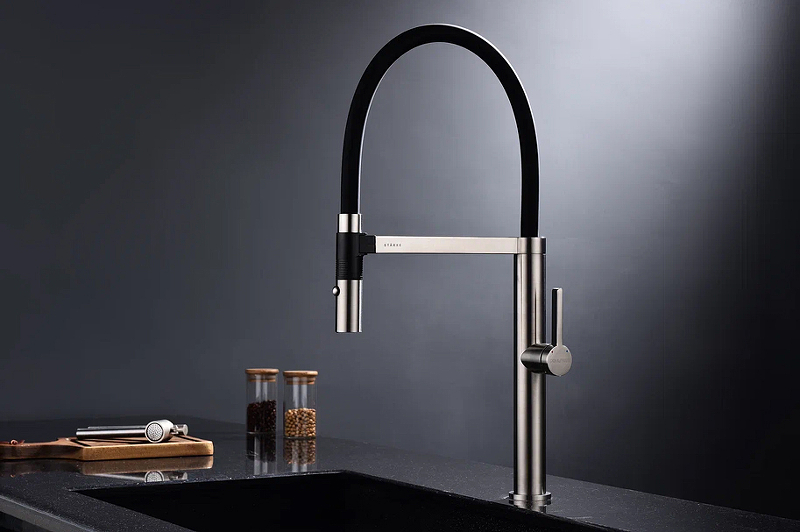 Смеситель для кухни Paulmark Leader сталь Le214101-NI - 4